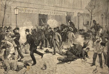 The Riot at Clichy, France, from 